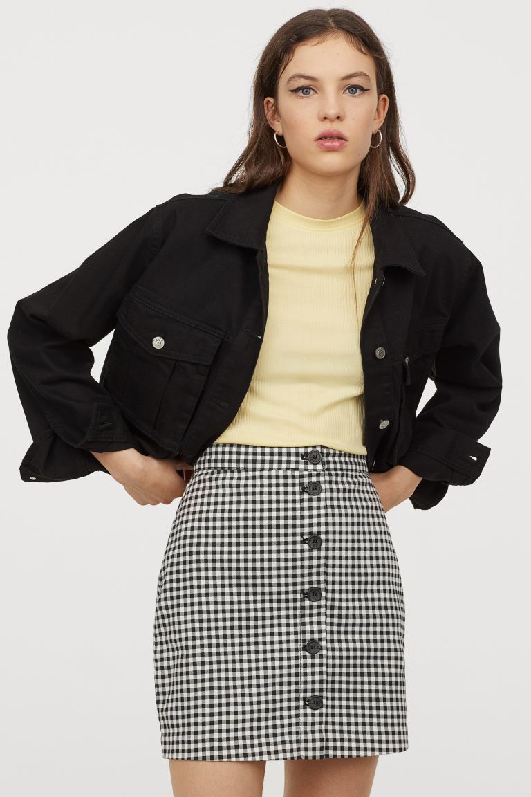 Cliomakeup-look-con-stampe-primavera-2020-16-gonna-hm-quadretti-vichy