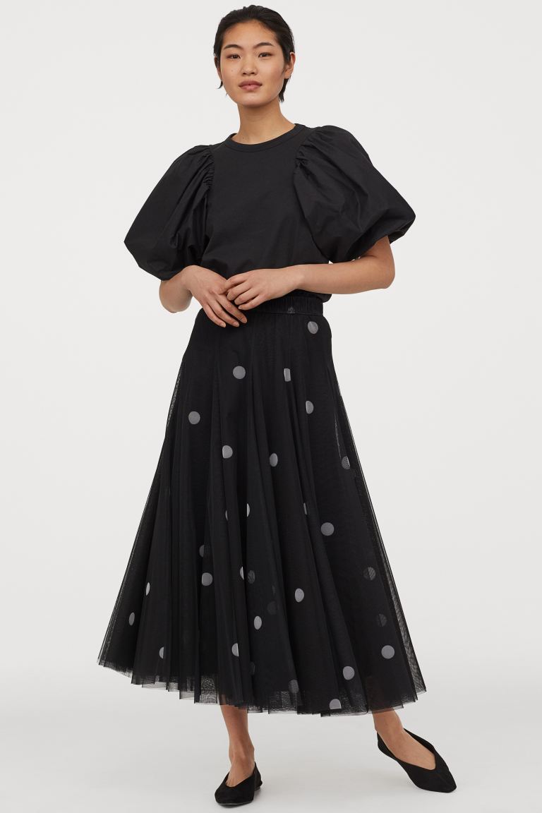 Cliomakeup-look-con-stampe-primavera-2020-5-hm-gonna-tulle