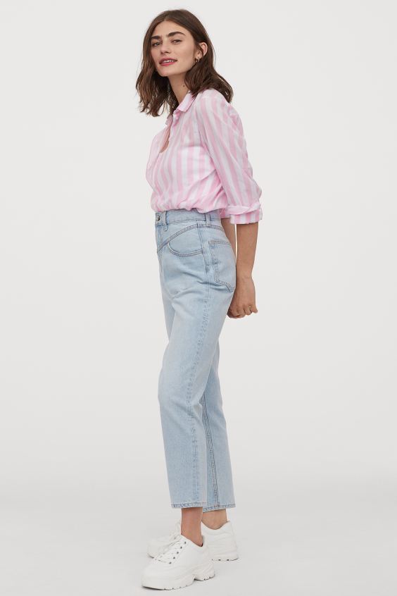 Cliomakeup-look-con-stampe-primavera-2020-9-camicia-righe-hm 1