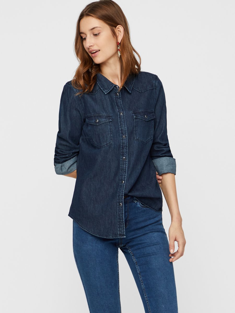 Cliomakeup-look-back-to-school-11-camicia-jeans-vero-moda