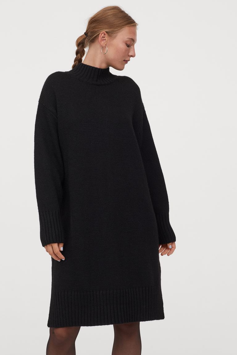 Cliomakeup-abiti-in-maglia-inverno-2021-12-hm-collo-alto-minidress