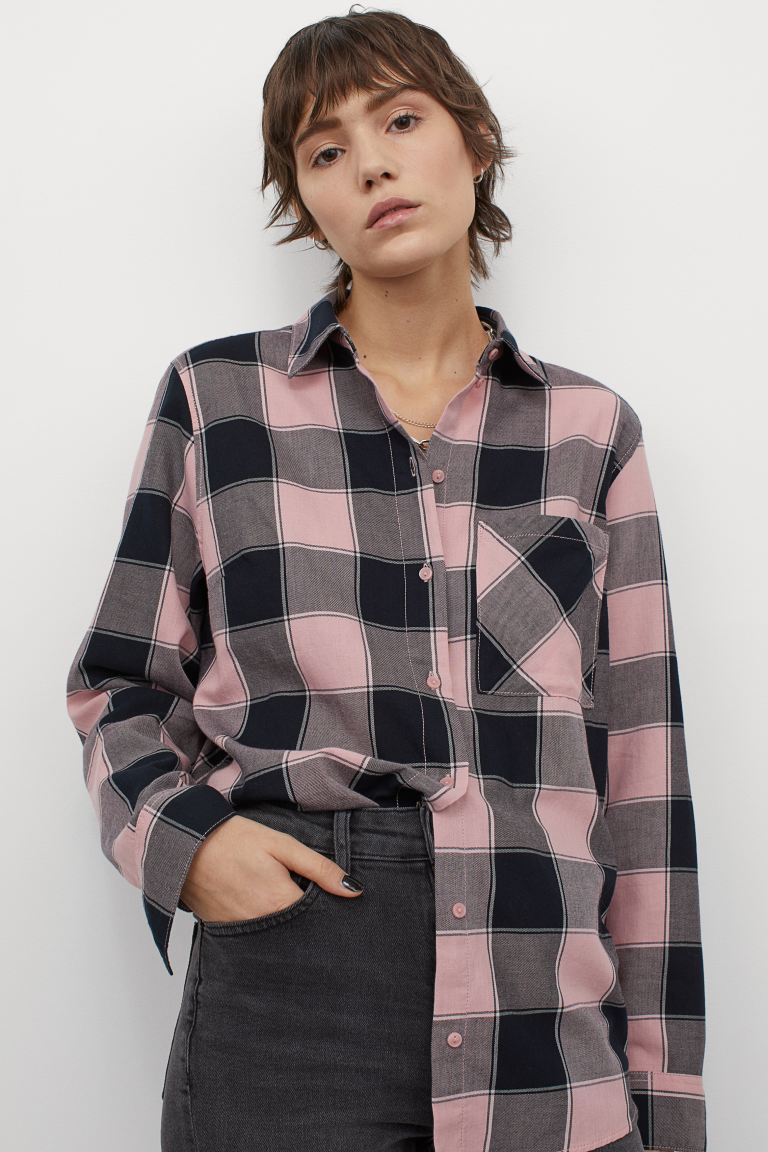 Cliomakeup-look-con-camicia-inverno-2021-10-hm-Camicia-cotone-rosa