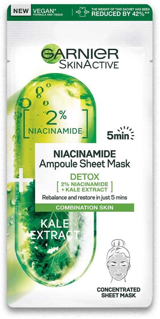 cliomakeup-skincare-routine-prodotti-economici-garnier-maschera-niacinamide