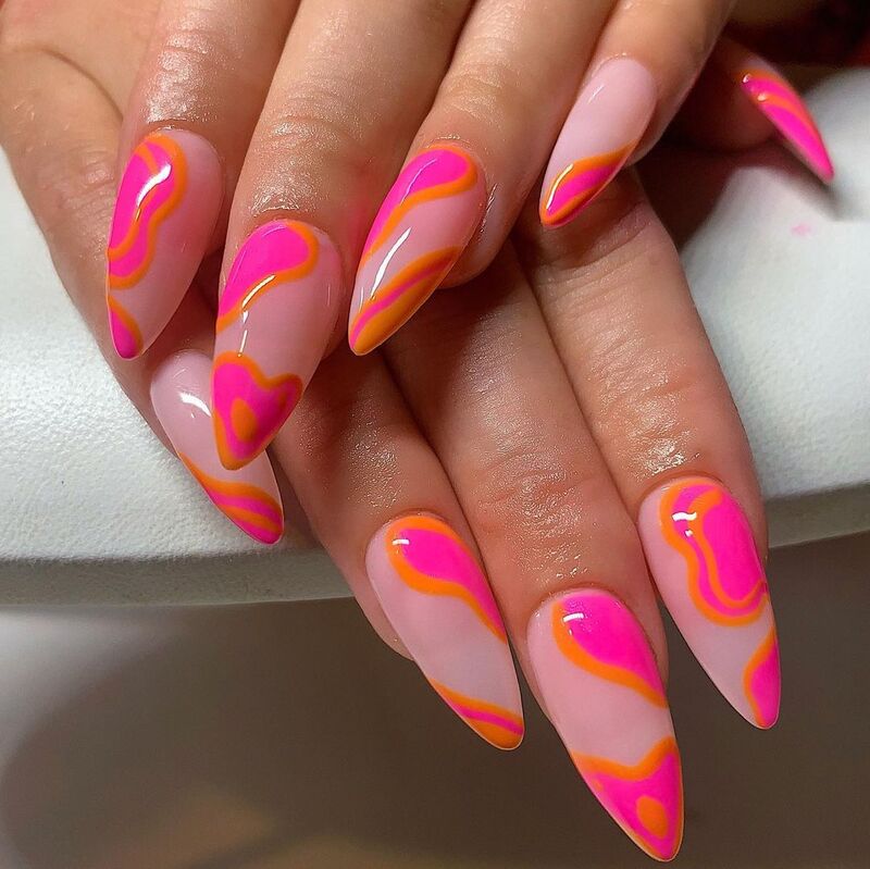 cliomakeup-abstract-nails-rosa-fluo