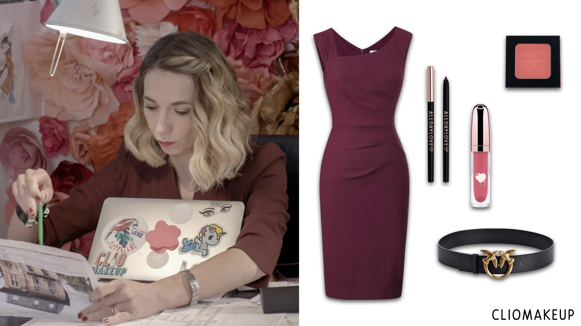 Cliobackhome-look-prima-due-puntate-collage-tubino-bordeaxu-elena
