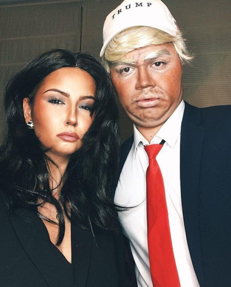 cliomakeup-costumi-coppia-halloween-melania-trump
