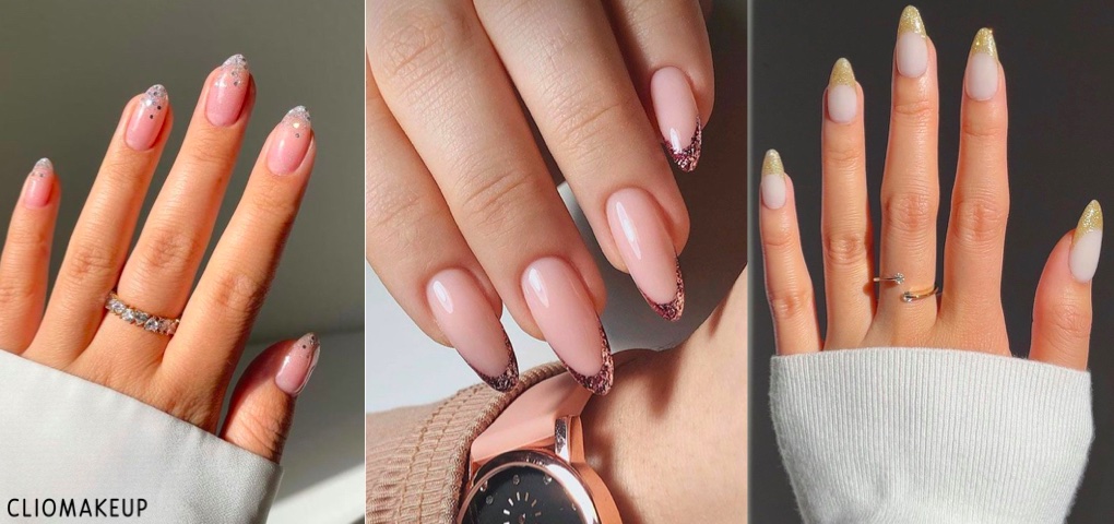 Cliomakeup-unghie-french-glitter