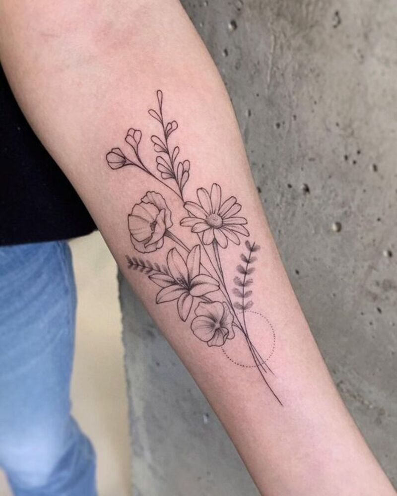 cliomakeup-tatuaggi-braccio-margherita
