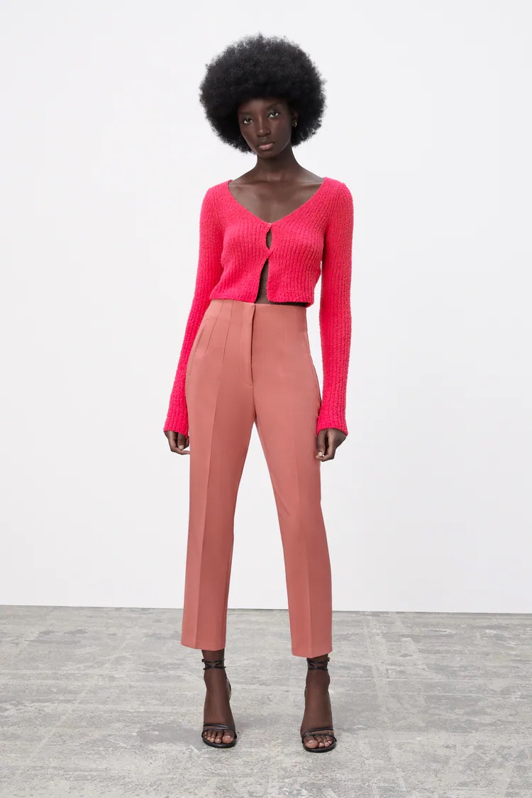 Cliomakeup-zara-primavera-2022-pantaloni-vita-alta-corallo