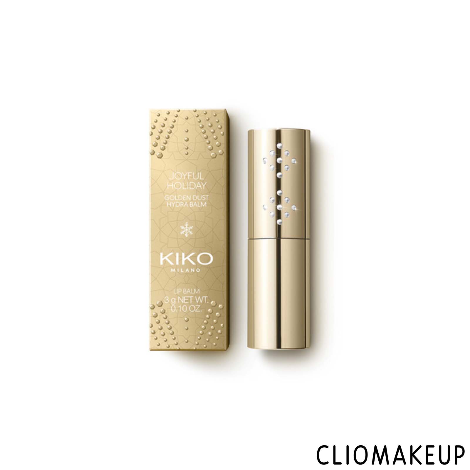 cliomakeup-recensione-balsamo-labbra-kiko-joyful-holiday-golden-dust-hydra-balm-1