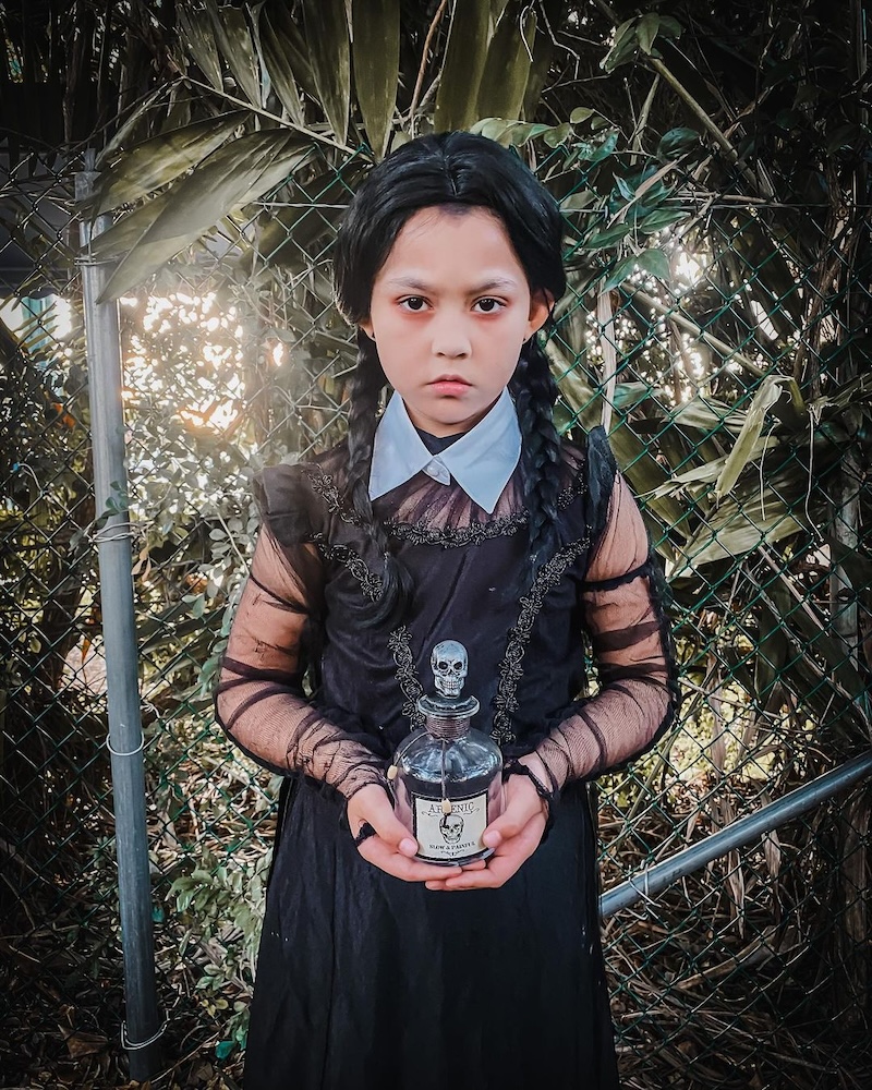 trucco-mercoledi-addams-bambina-occhiaie