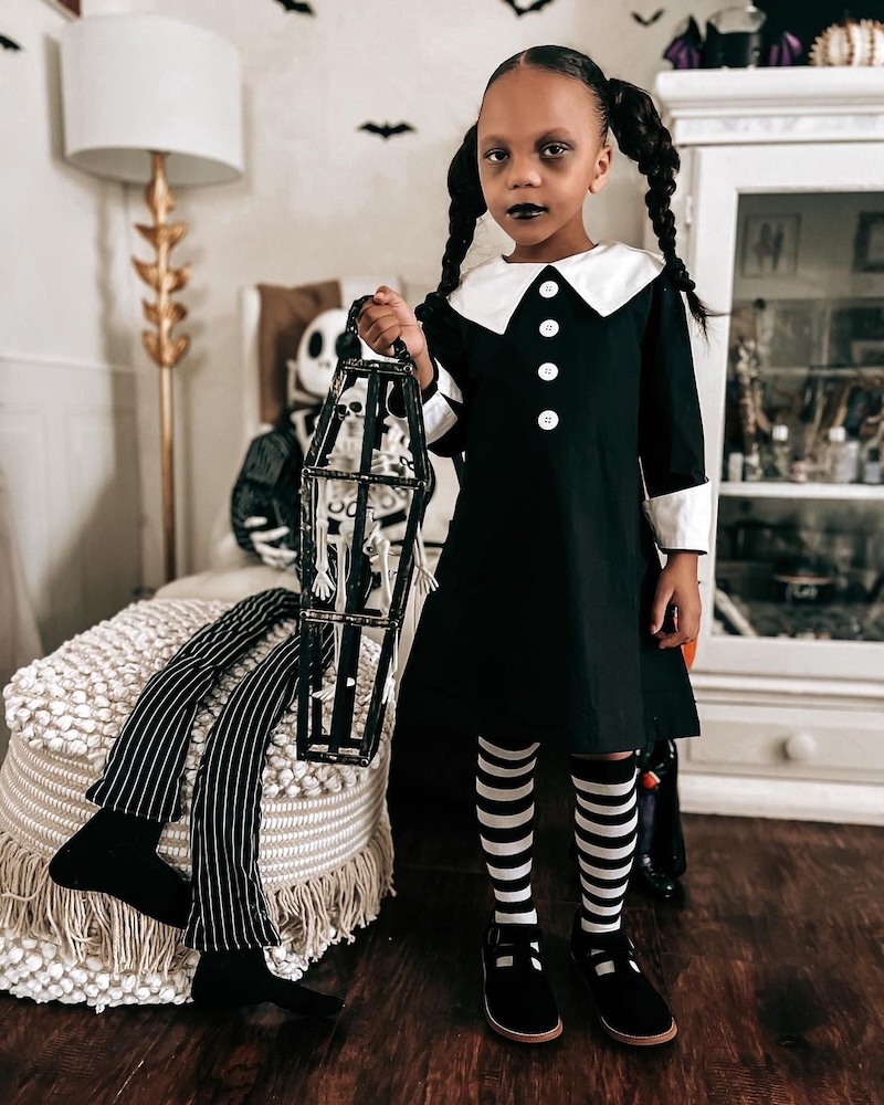 trucco-mercoledi-addams-bambina-rossetto-nero