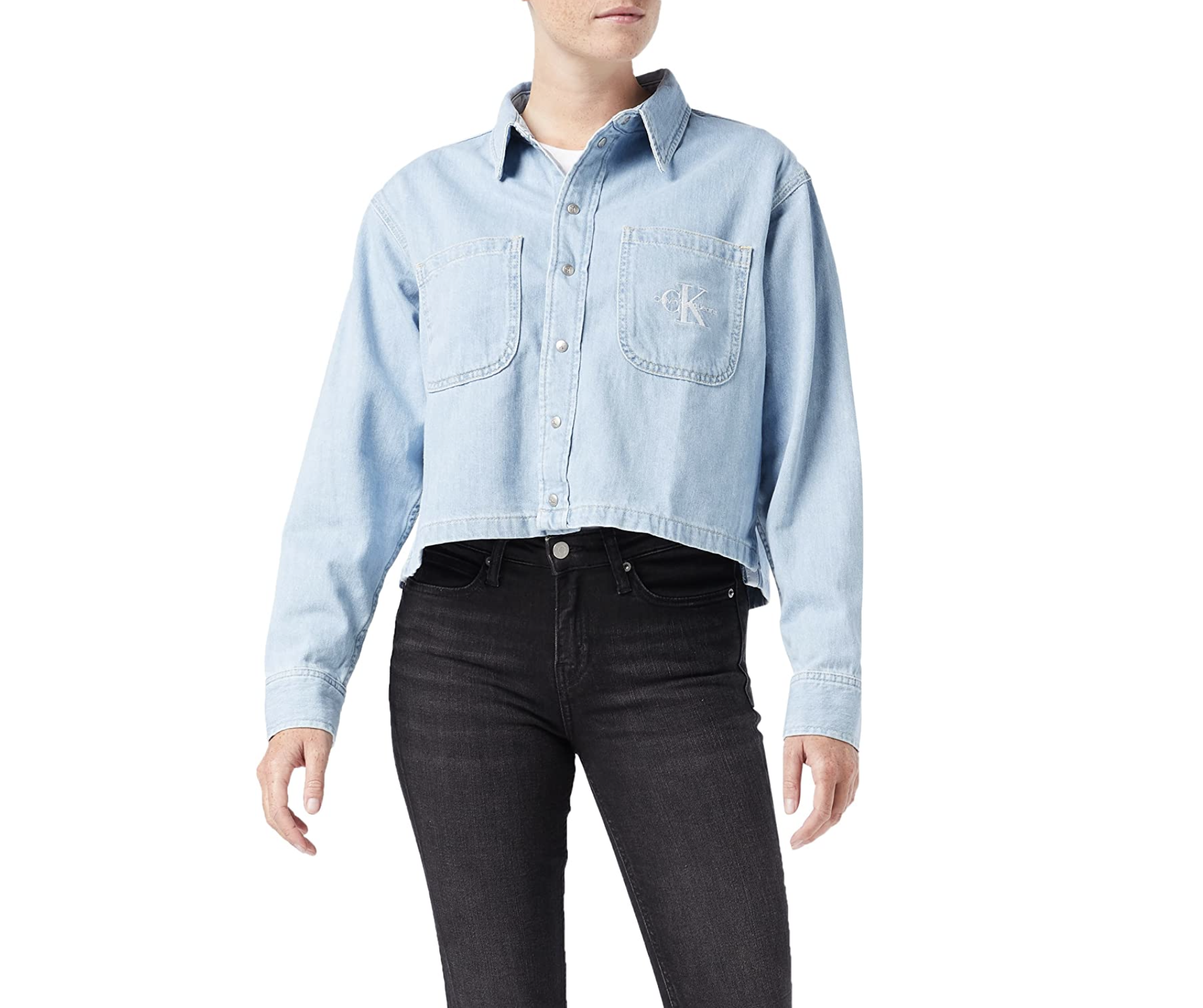 cliomakeup-camicia-jeans-primavera-2023-calvin-klein-corta