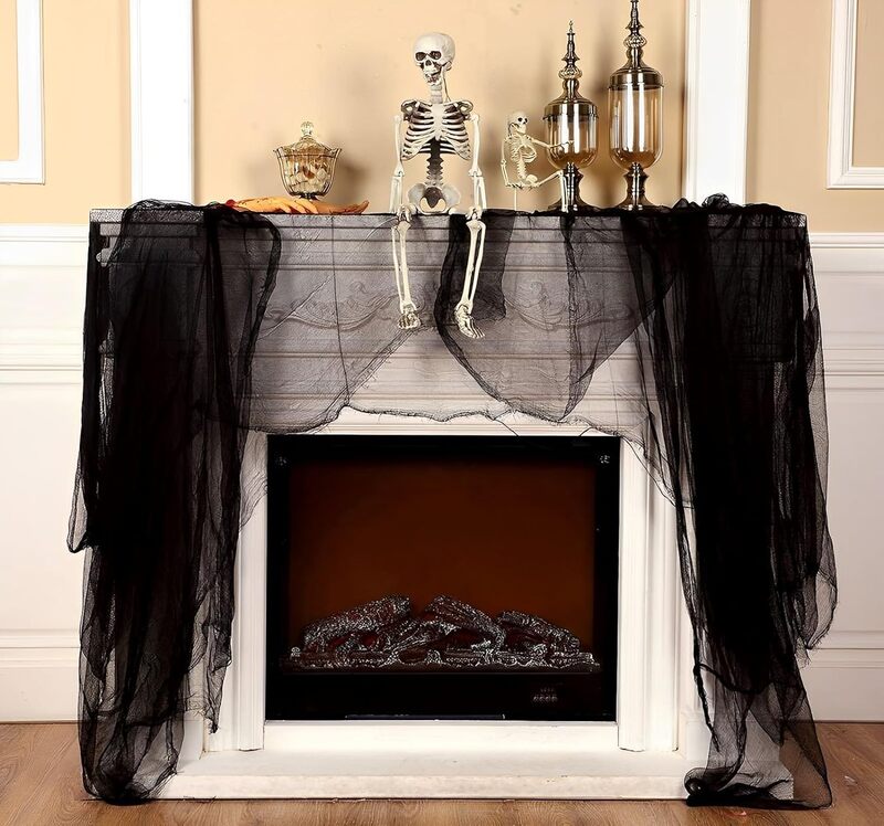 cliomakeup-decorazioni-casa-halloween-2023-garza-nera