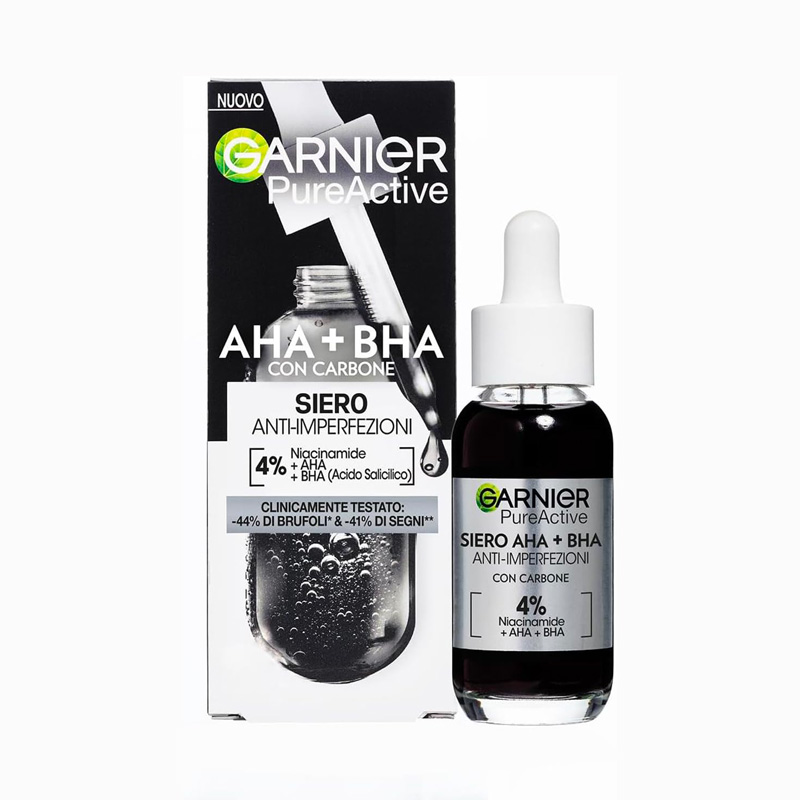 cliomakeup-sieri-viso-idratanti-estate-2024-garnier-pure-active-siero-anti-imperfezioni