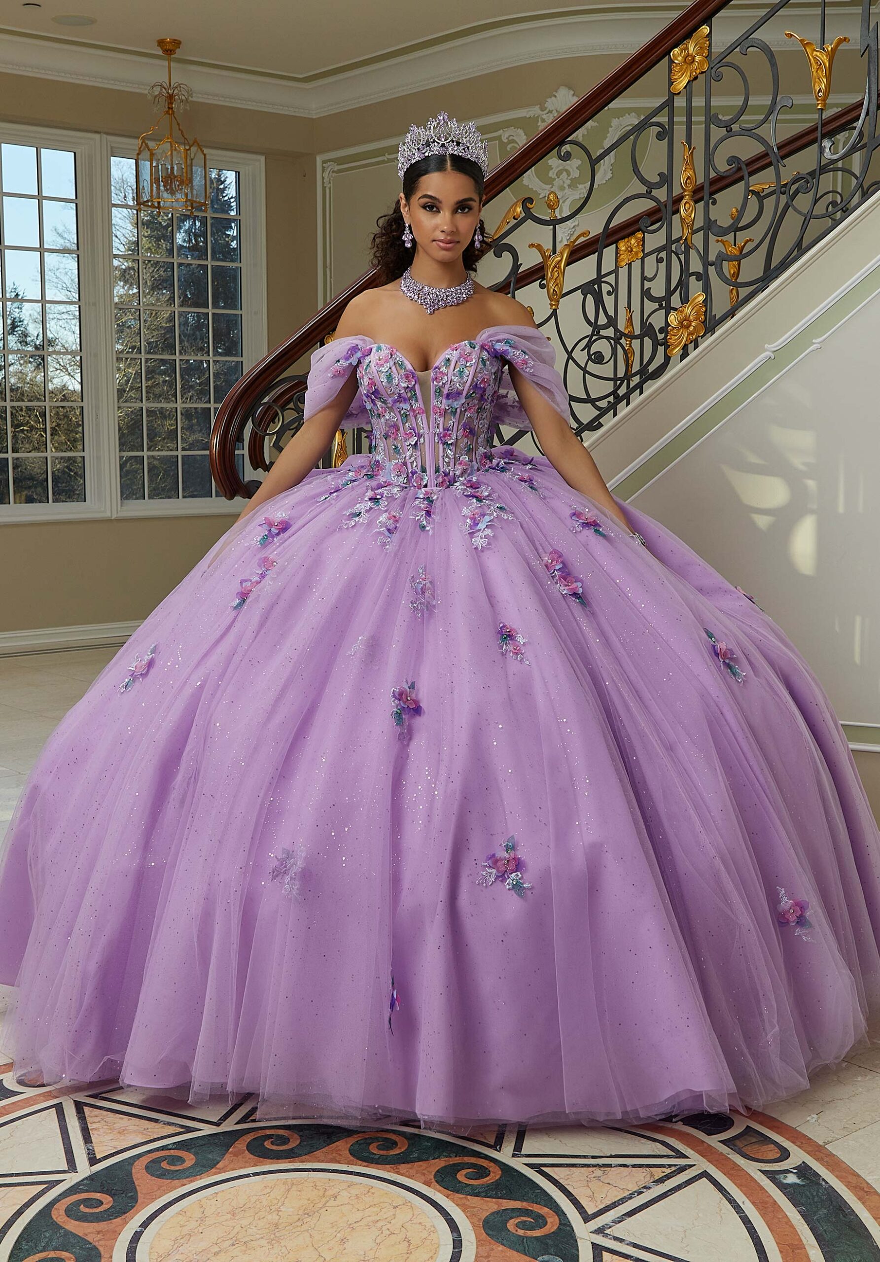 abiti-sposa-colorati-viola-principessa