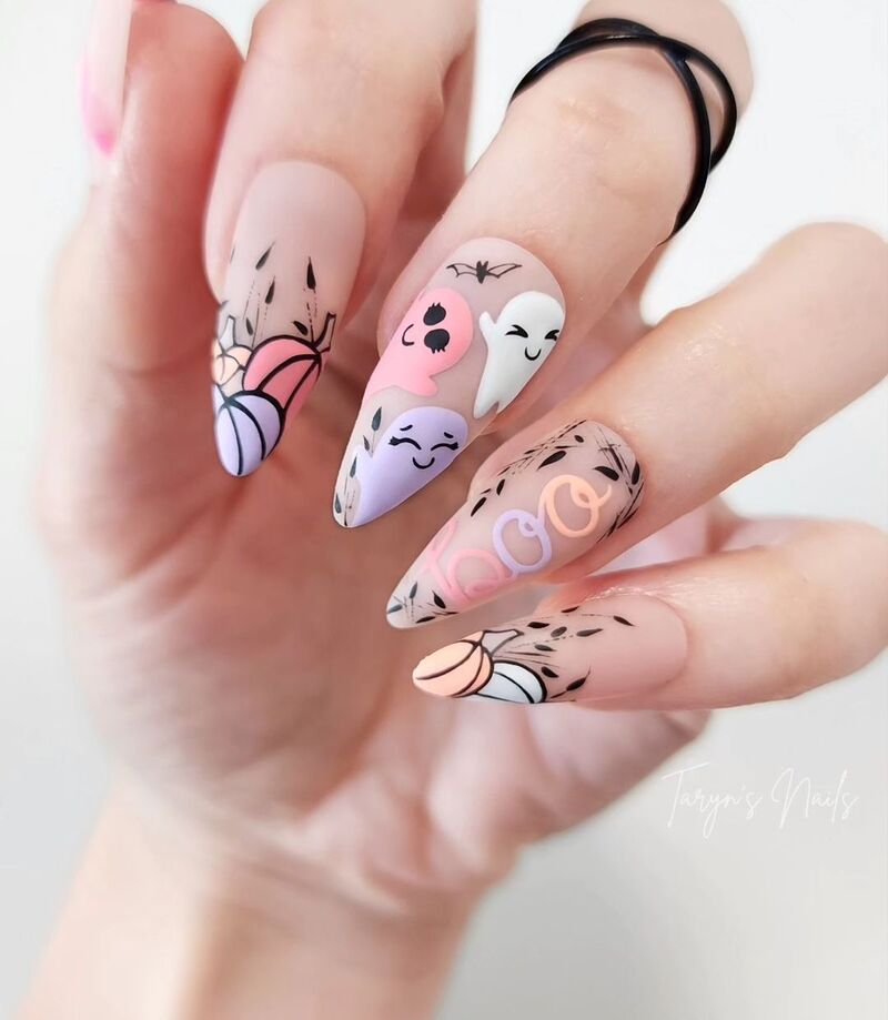 nail-art-halloween-cute