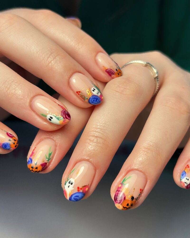 nail-art-halloween-french-colorata