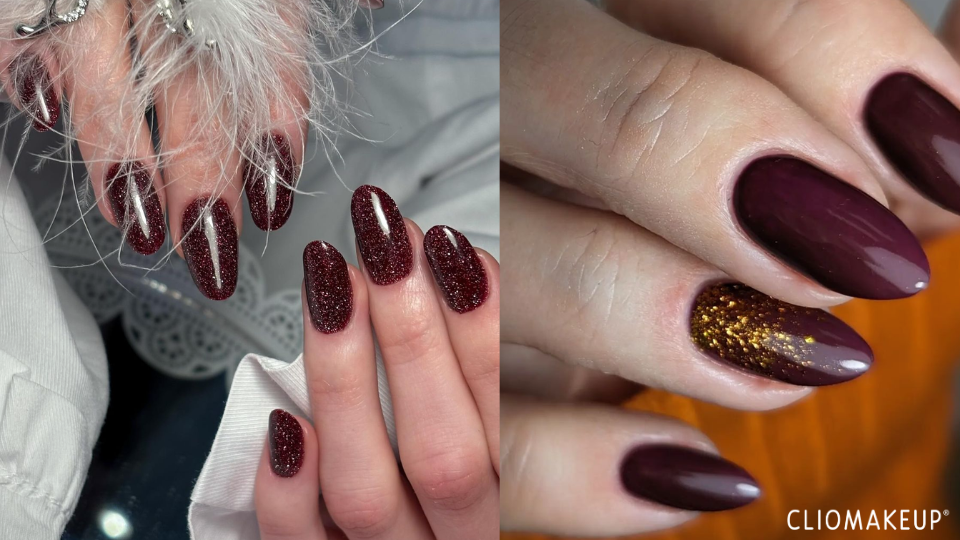 smalto-burgundy-quali-scegliere-idee-nail-art-sofisticate-brillantini