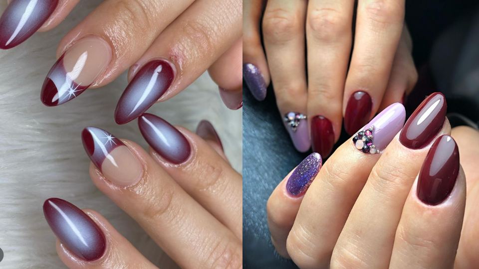 smalto-burgundy-quali-scegliere-idee-nail-art-sofisticate-burgundy-lilla