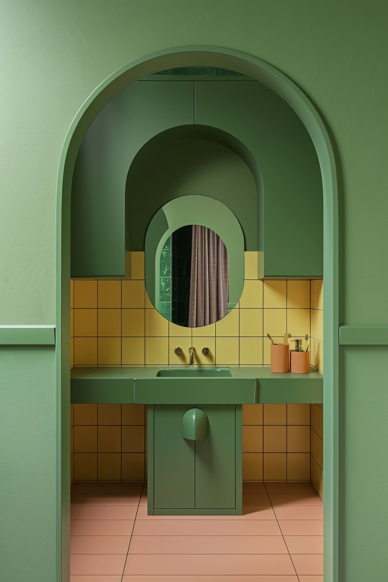 arredamento-interni-verde-bagno-vintage