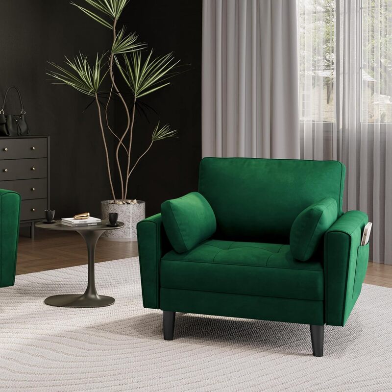 arredamento-interni-verde-divano-singolo