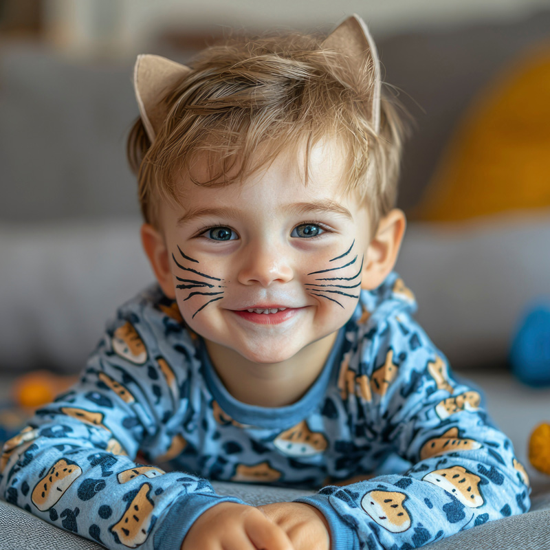 trucco-gatta-bambino