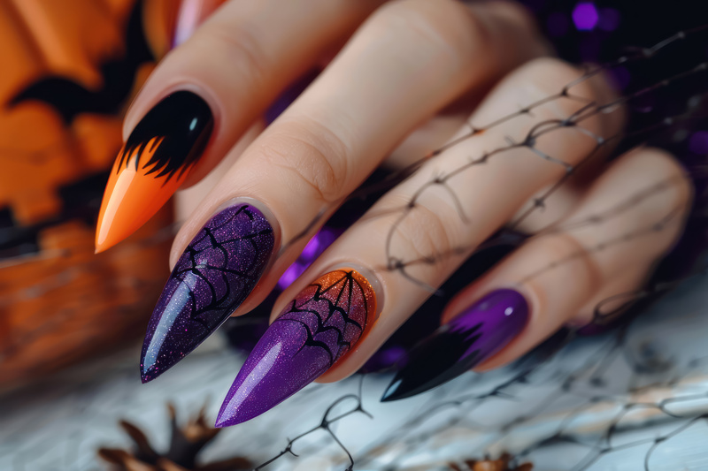 unghie-halloween-lunghe