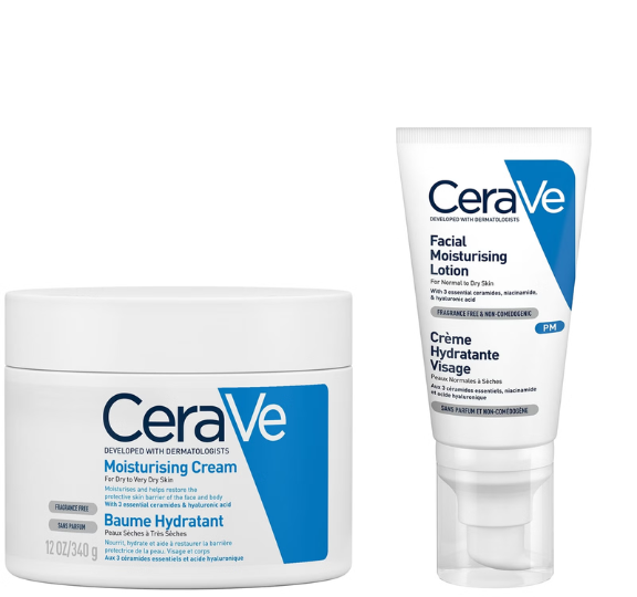 come-usare-crema-idratante-corpo-viso-cerave-moisturising-look-fantastic