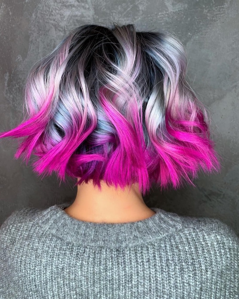ombre-capelli-corti-fucsia