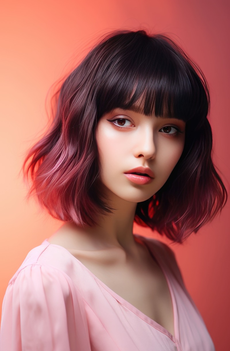 ombre-capelli-corti-rosso