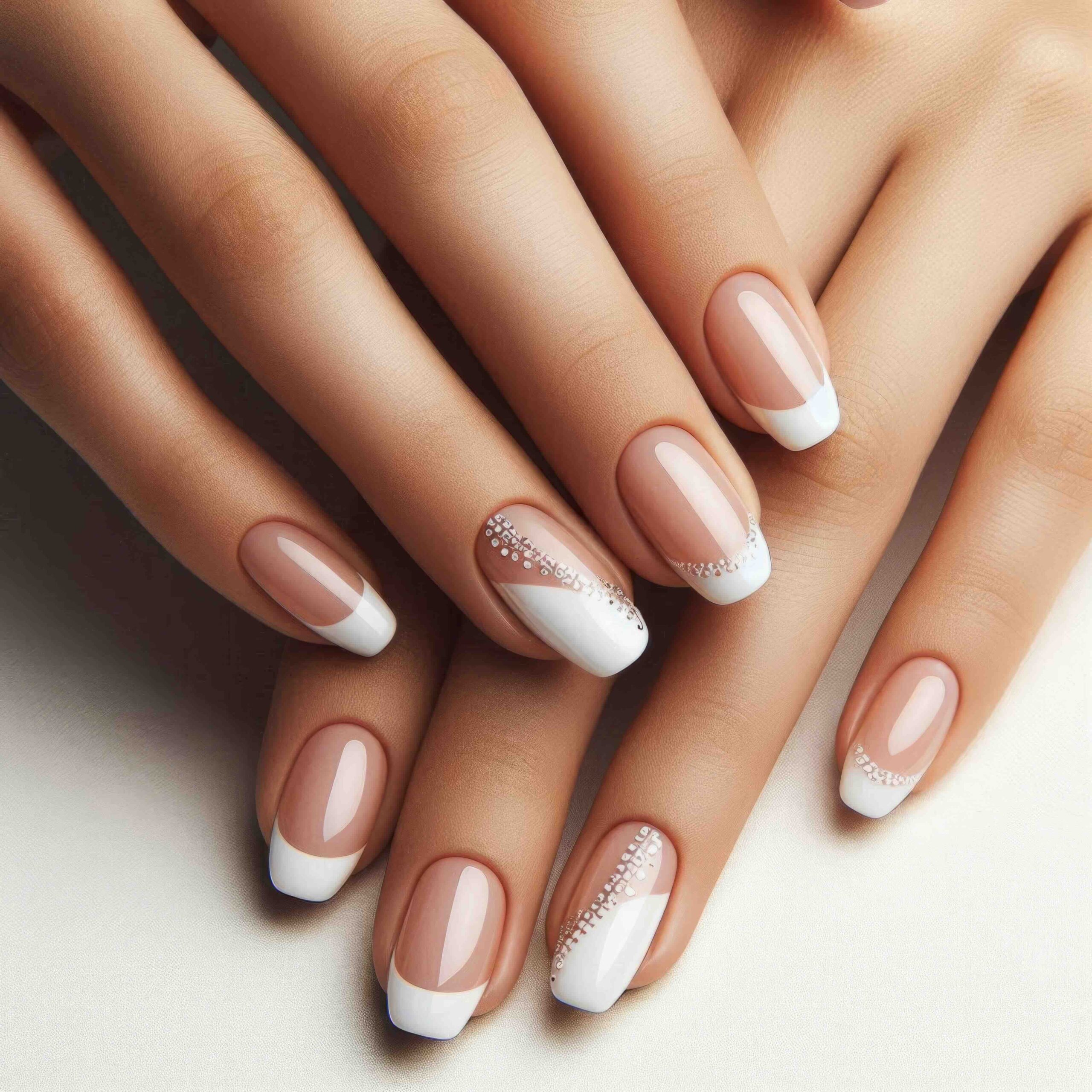 unghie-natalizie-french-glitter
