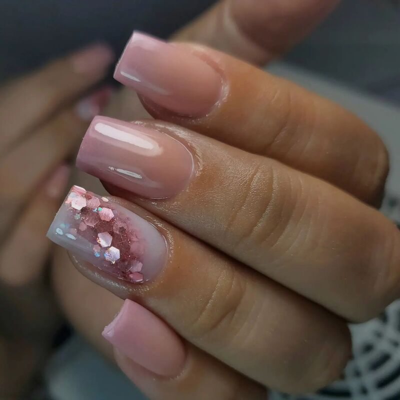 smalto-oro-rosa-glitter