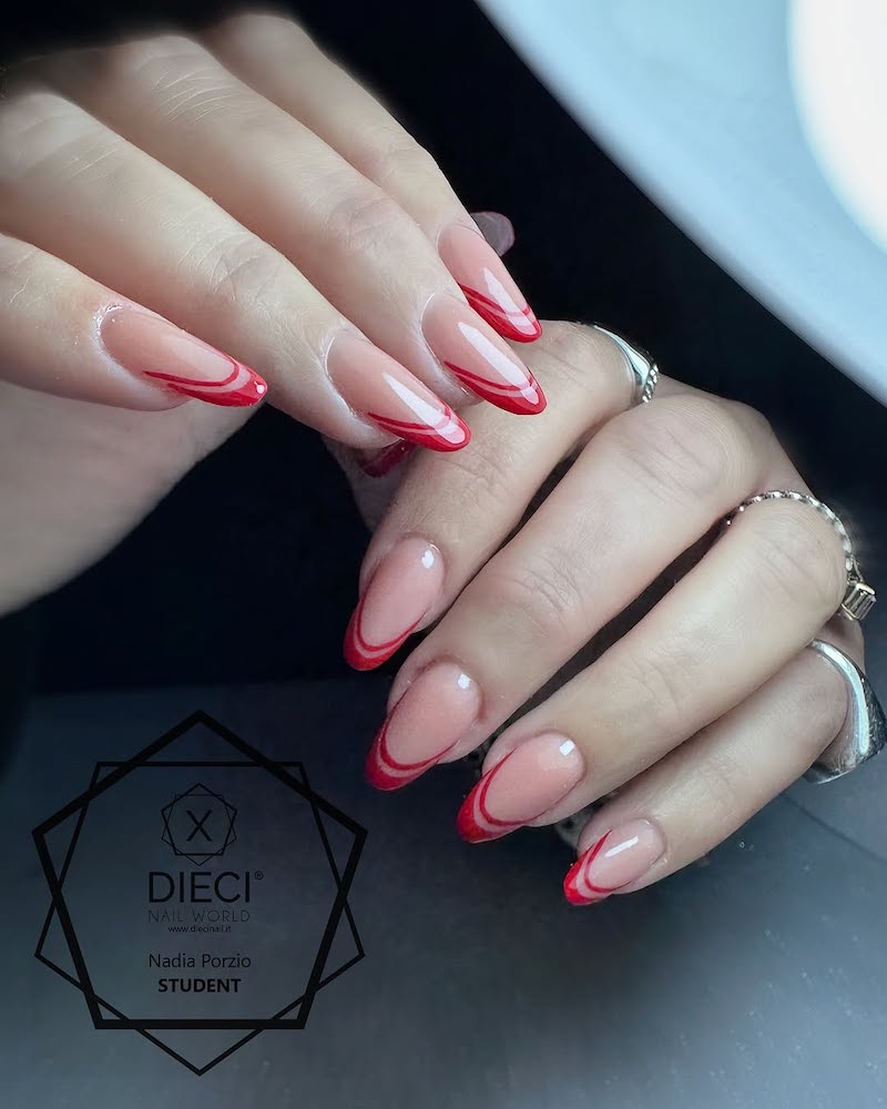 unghie-french-rosso-doppia